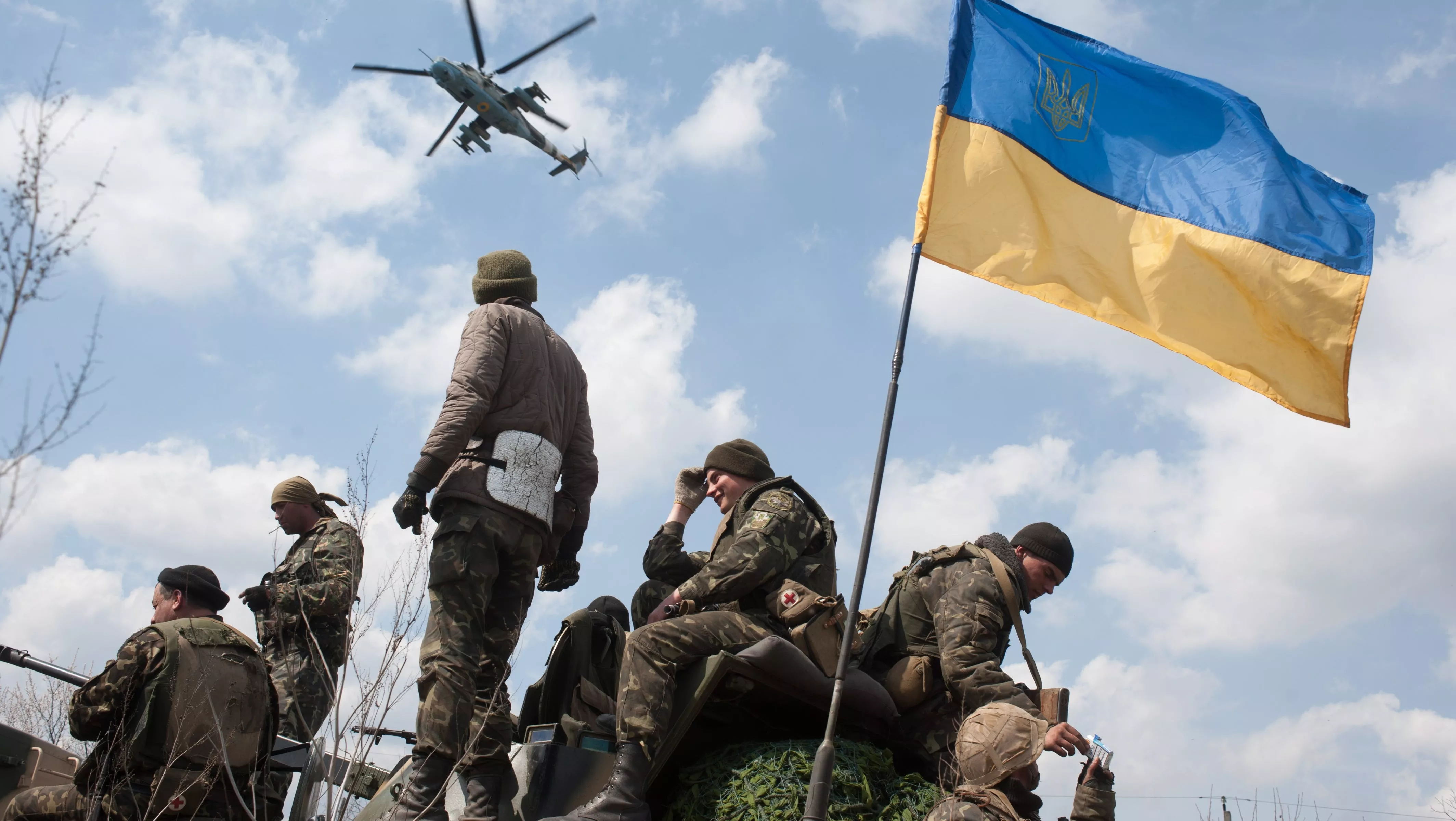 Добровольцы на Донбассе. Фото: AP