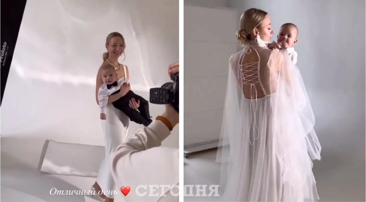 Екатерина Репяхова снялась в фотосете с маленьким сыном