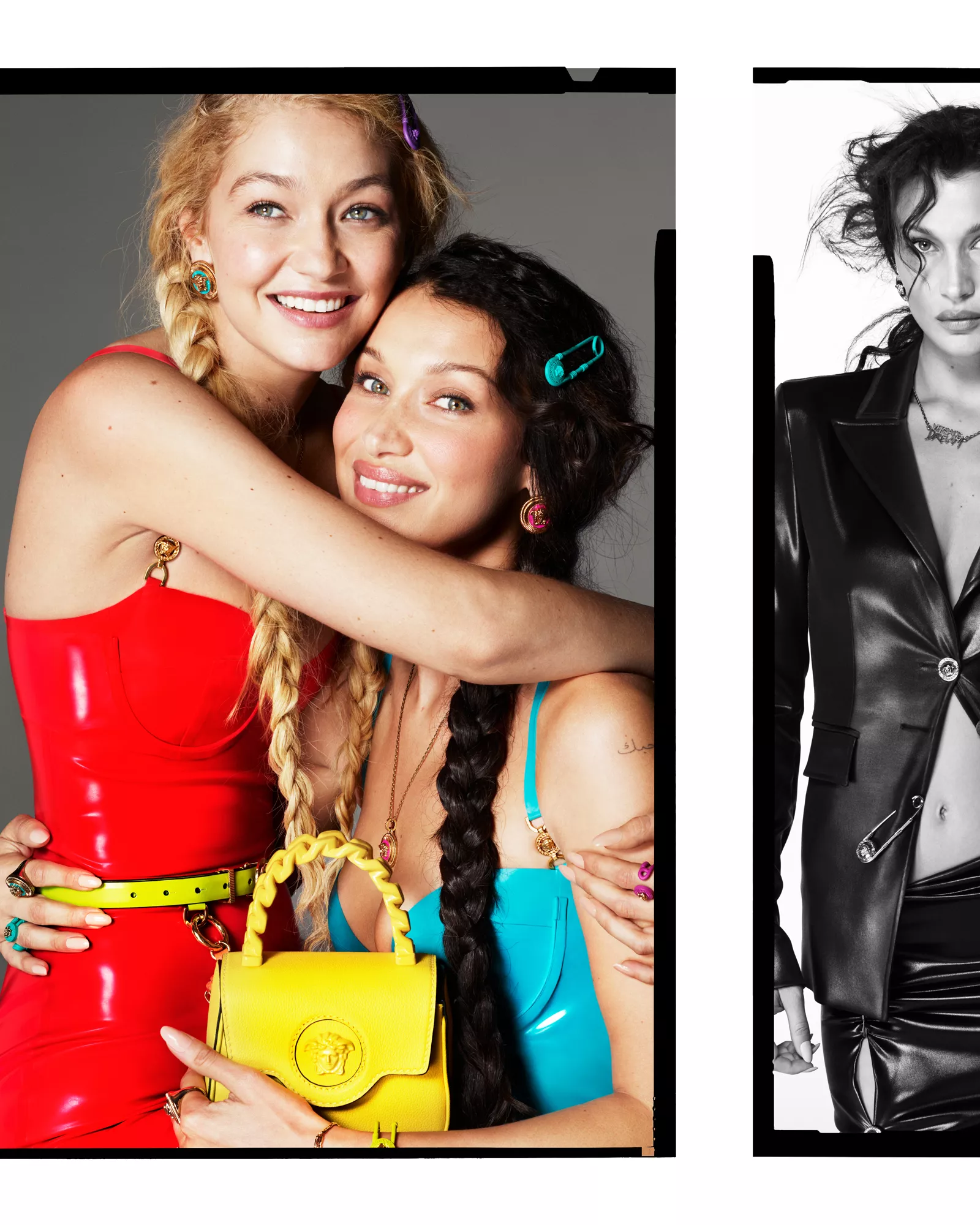 Джіджі та Беллой Хадід у рекламній кампанії Versace