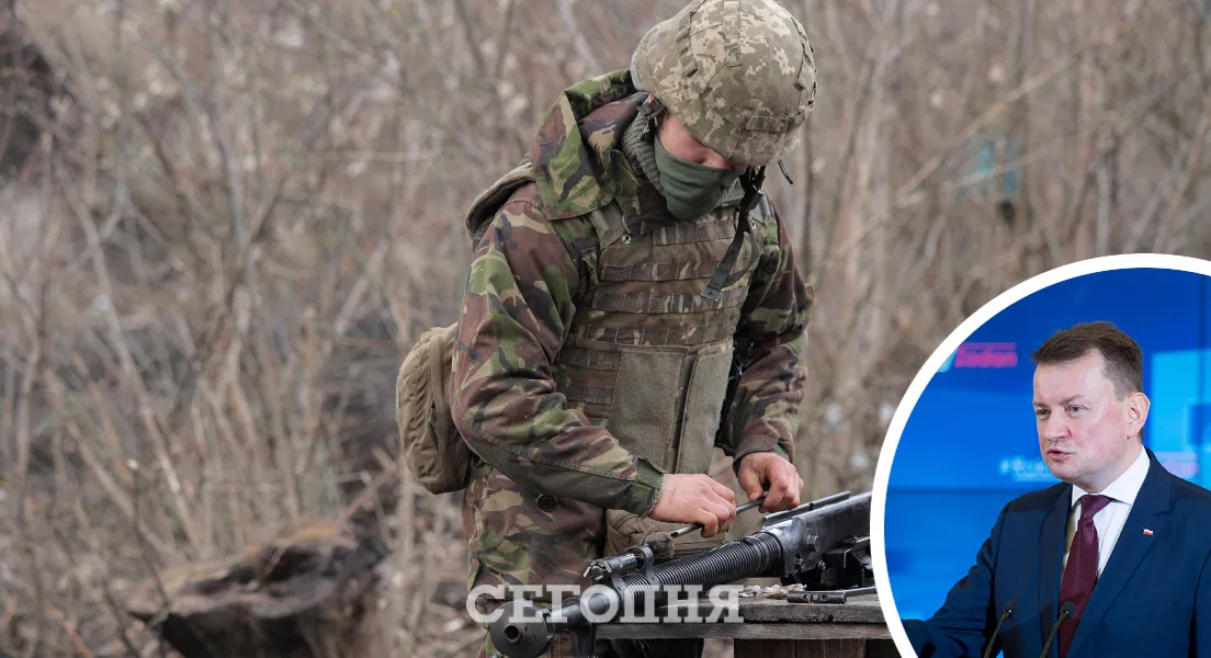 Міністр оборони Польщі Маріуш Блащак не повідомив, коли саме Україна отримає зброю/Колаж: "Сьогодні"