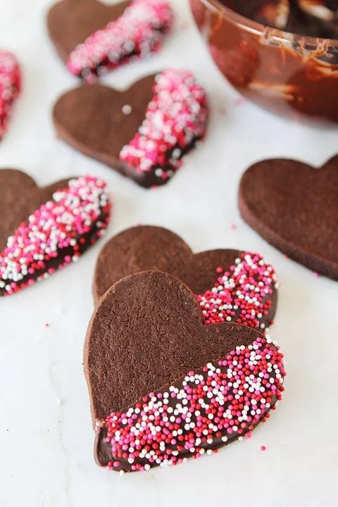 Шоколадне печиво у формі серця