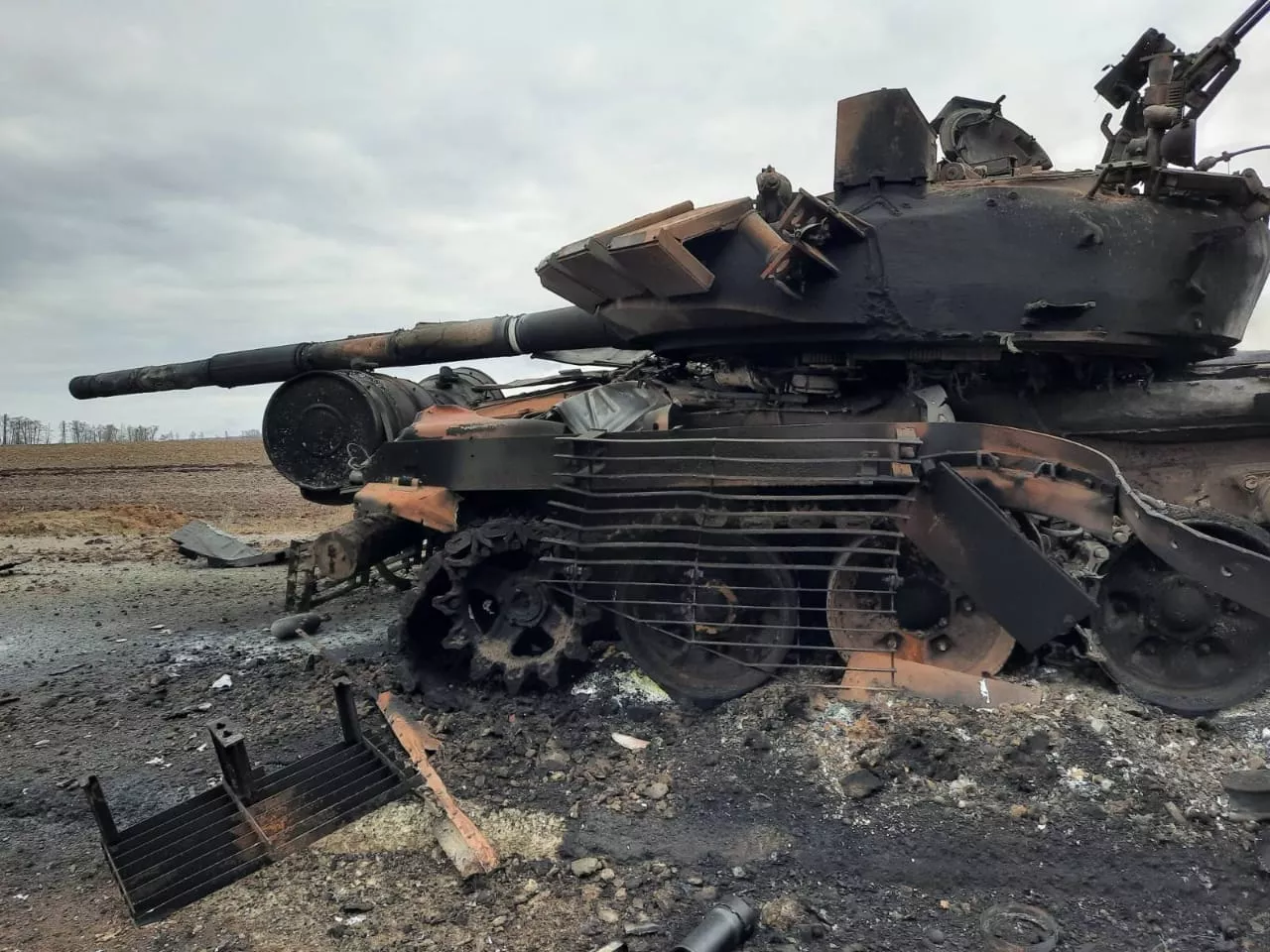 Разбили танковую роту российской армии. Фото: оперативное командование "Север"