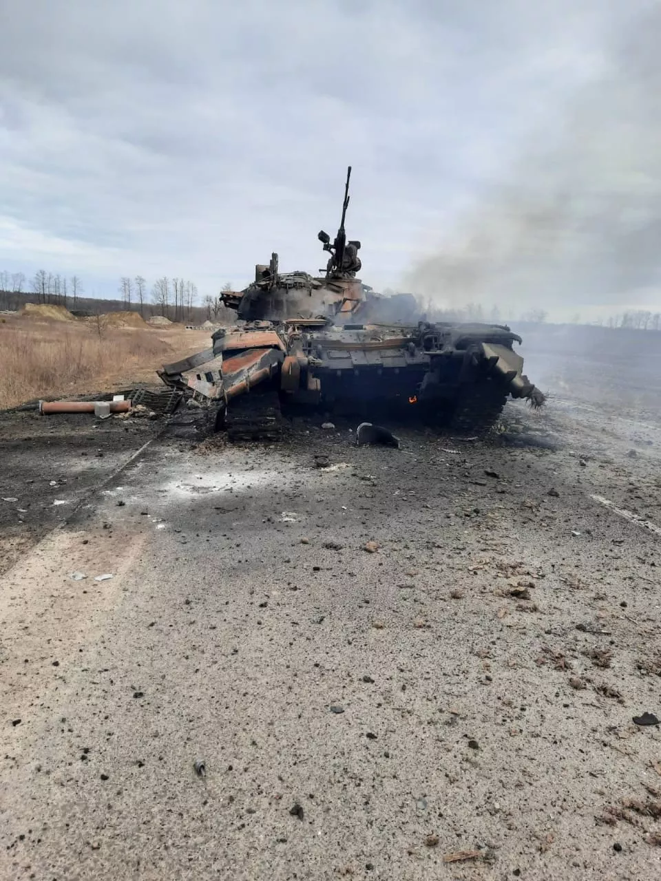 Разбили танковую роту российской армии. Фото: оперативное командование "Север"