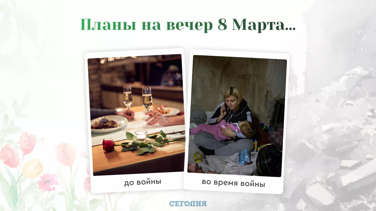 8 Марта в Украине до и во время войны