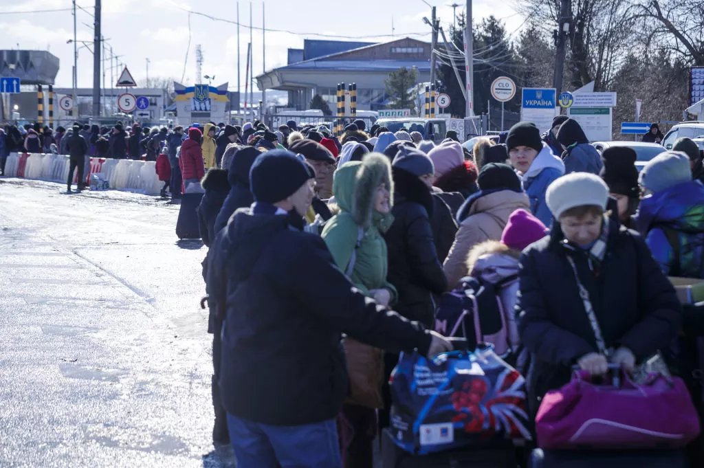 Украинцы пытаются перейти границу с Польшей
