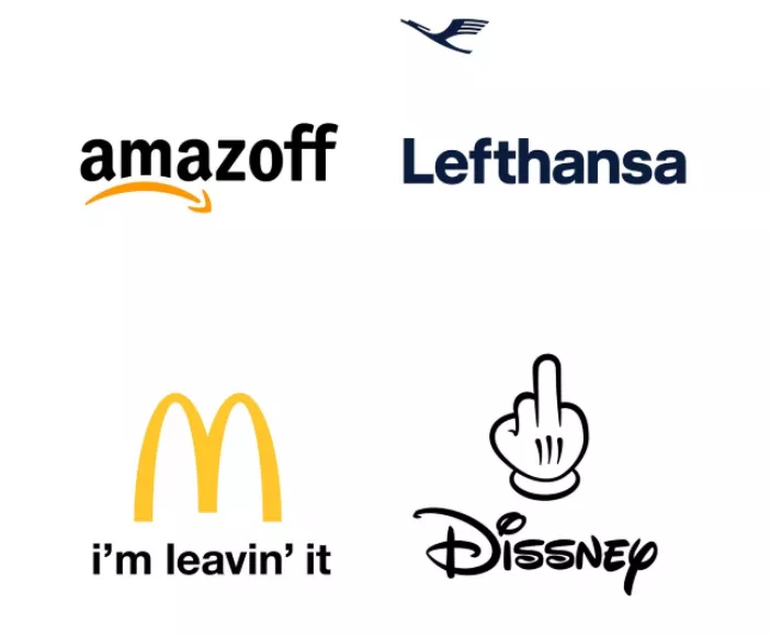 Чешский дизайнер превратил логотипы брендов в "прощальные" для рынка россии