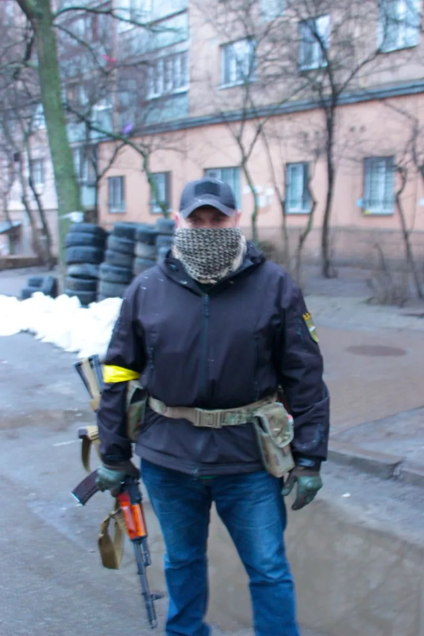 Гром, командир одного из киевских блокпостов ТРО