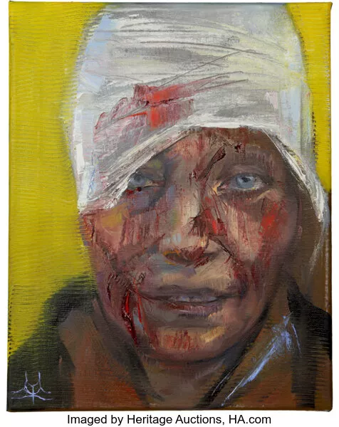 Портрет Олени Курило, який продали на аукціоні