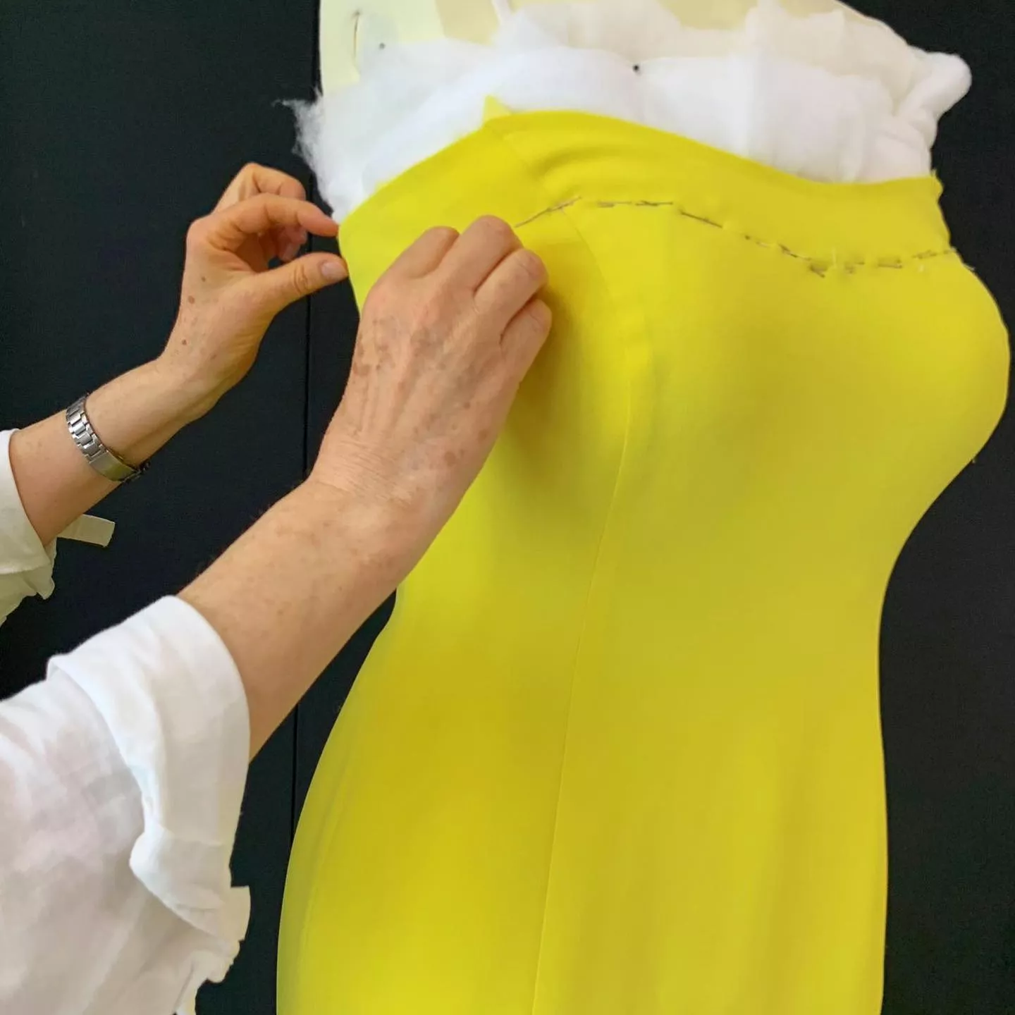 Процесс создания платья для Бейонсе