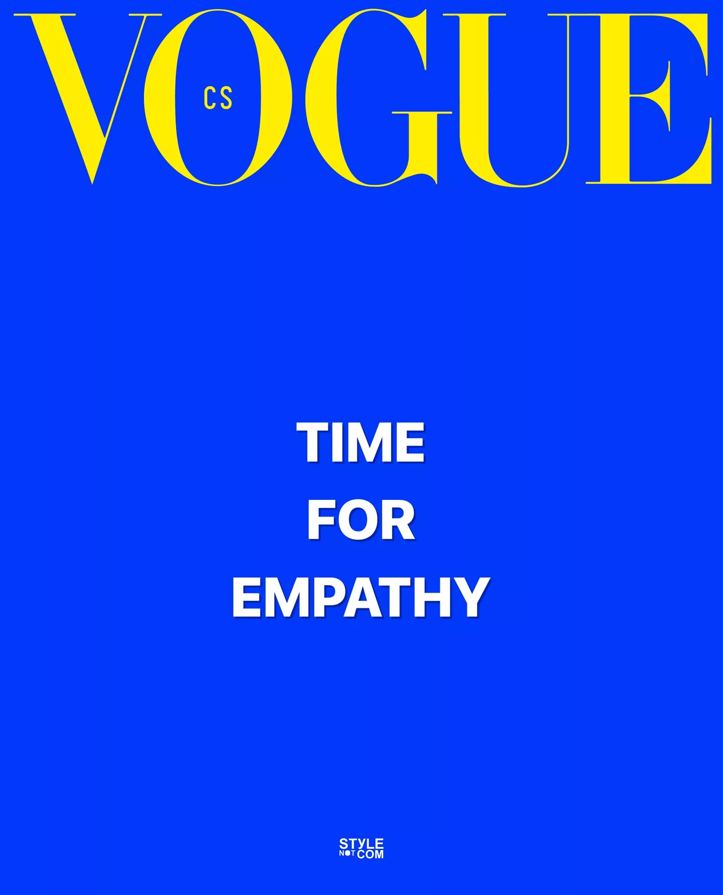 Обложка нового номера Vogue CS