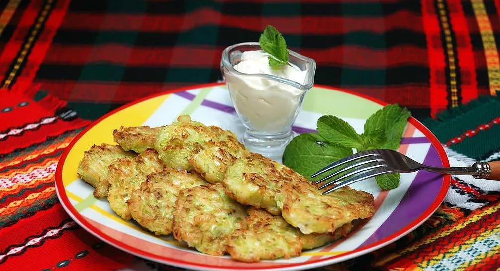 Young cabbage fritters