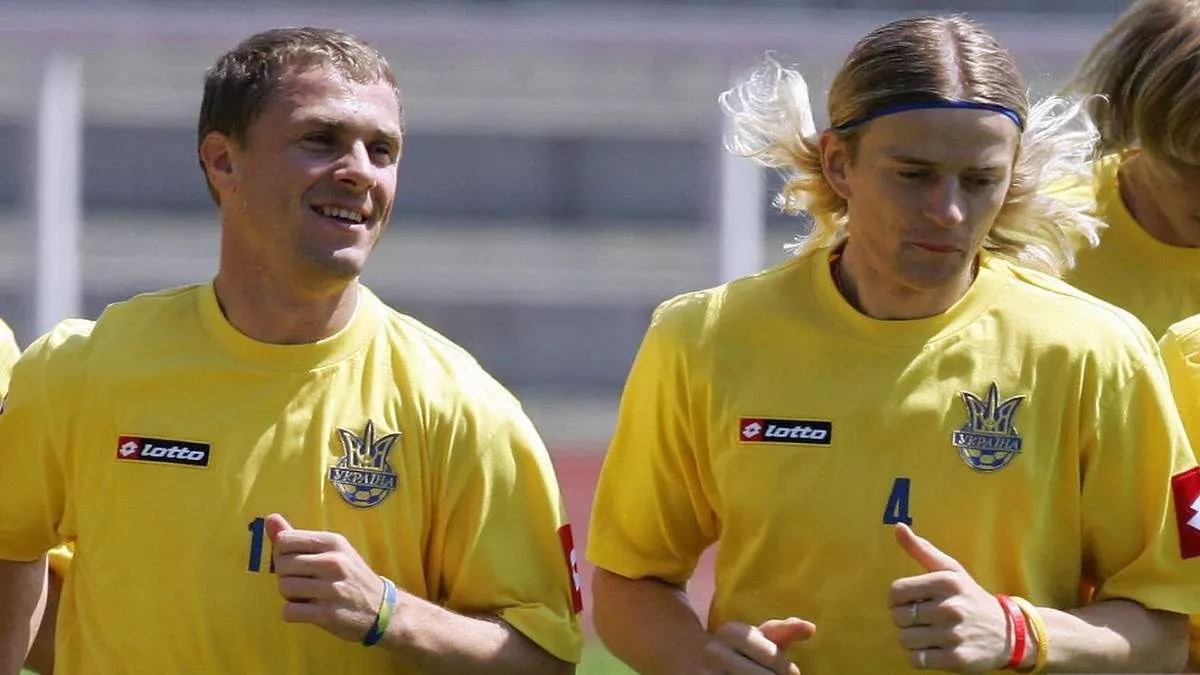 Ребров и Тимощук играли вместе за сборную Украины