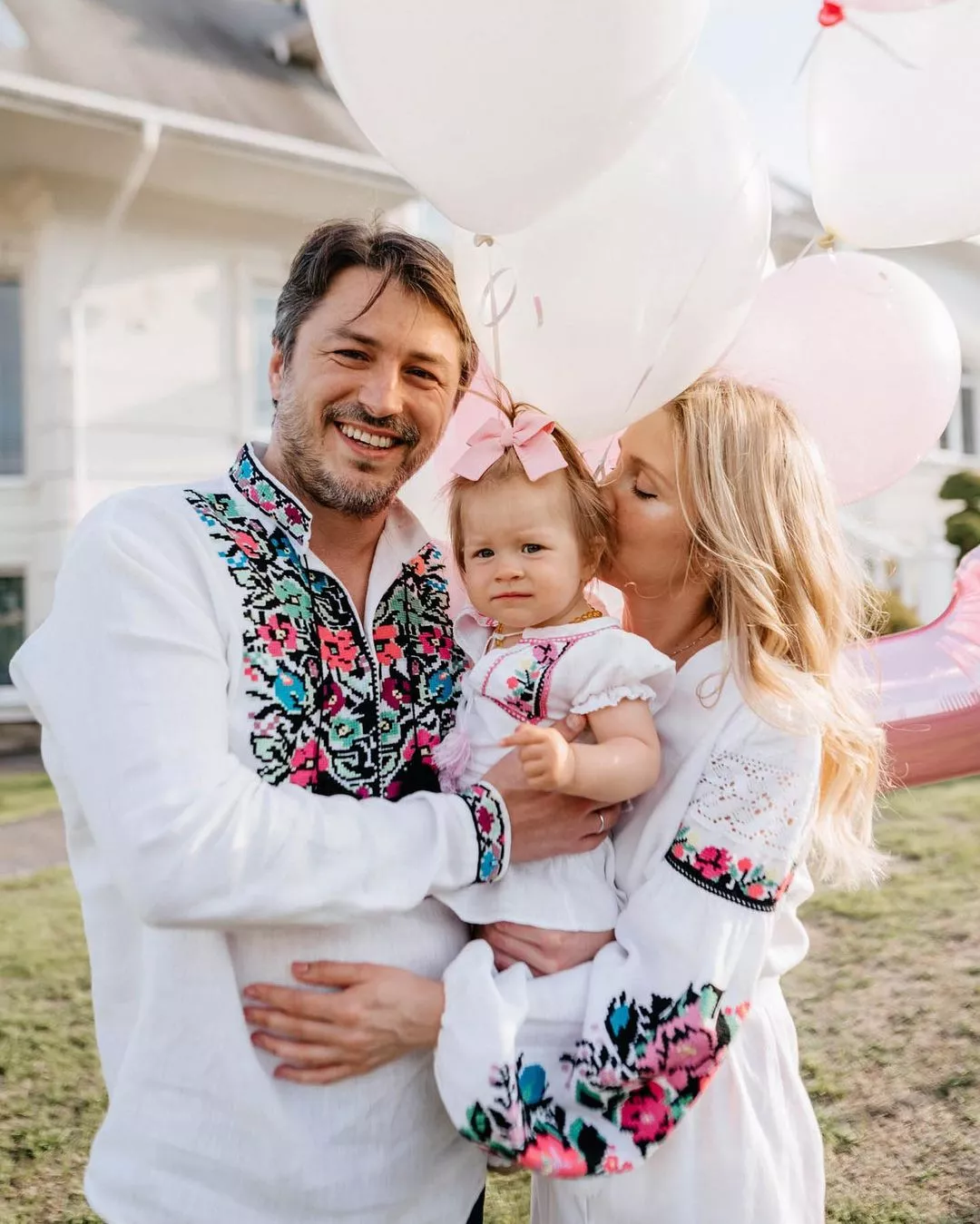 Сергей Притула с женой отметили один год со дня рождения их младшей дочери