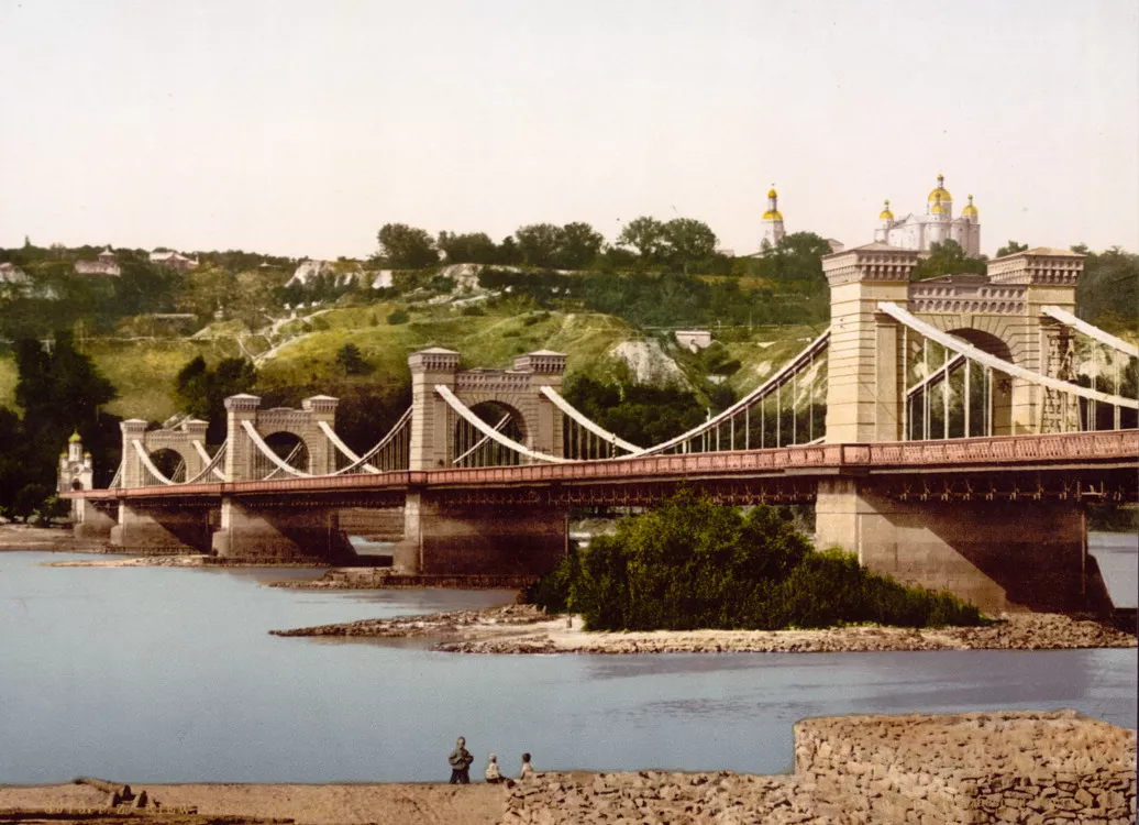 Николаевский цепной мост, 1890-е