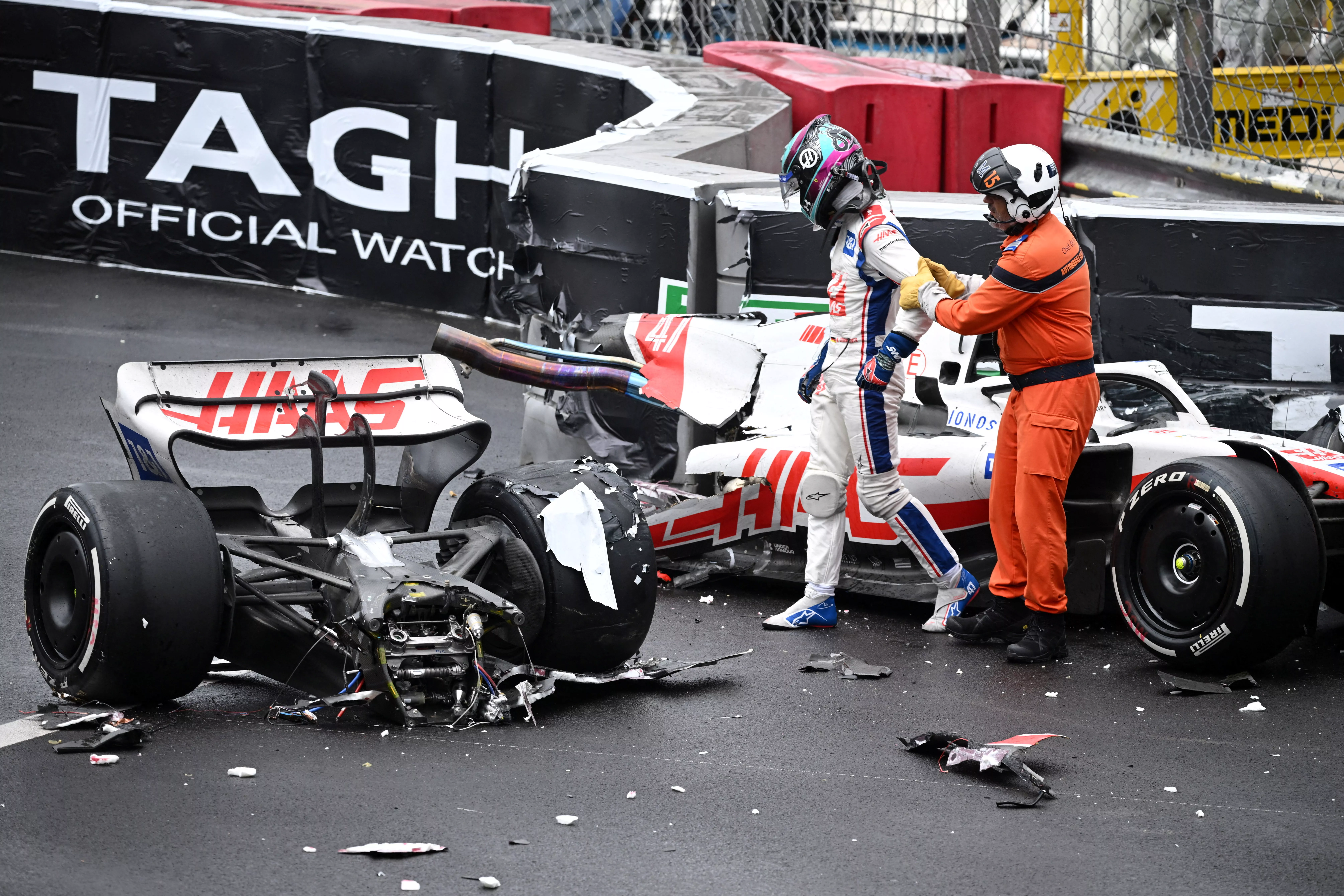 Жутка авария Мика Шумахера в Монако