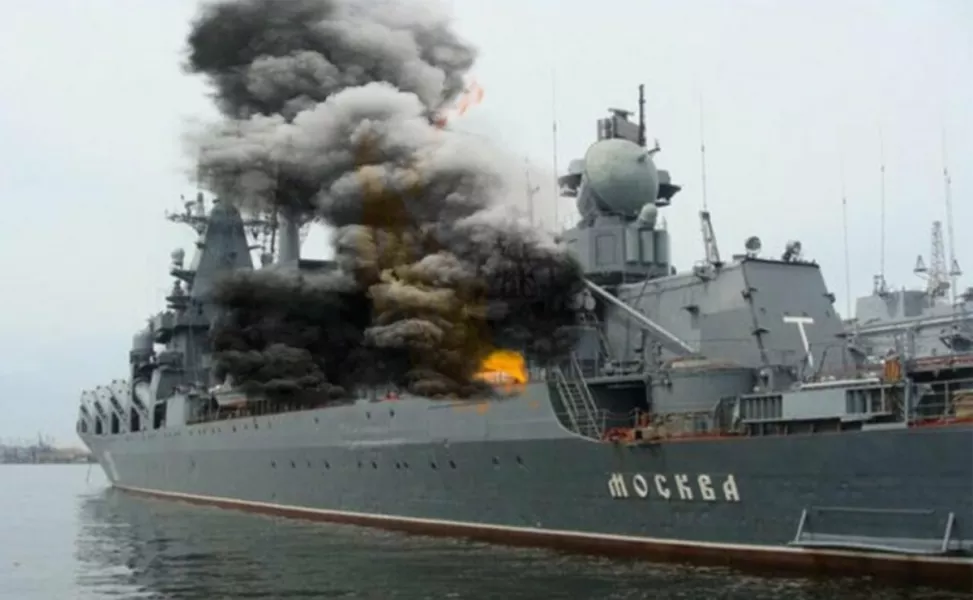 Крилаті ракети нового покоління "Нептун", що запускає пара, вразили борт крейсера "Москва". Фото: zerkalo.az