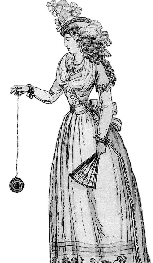 Ілюстрація з французького журналу моди, 1791 рік