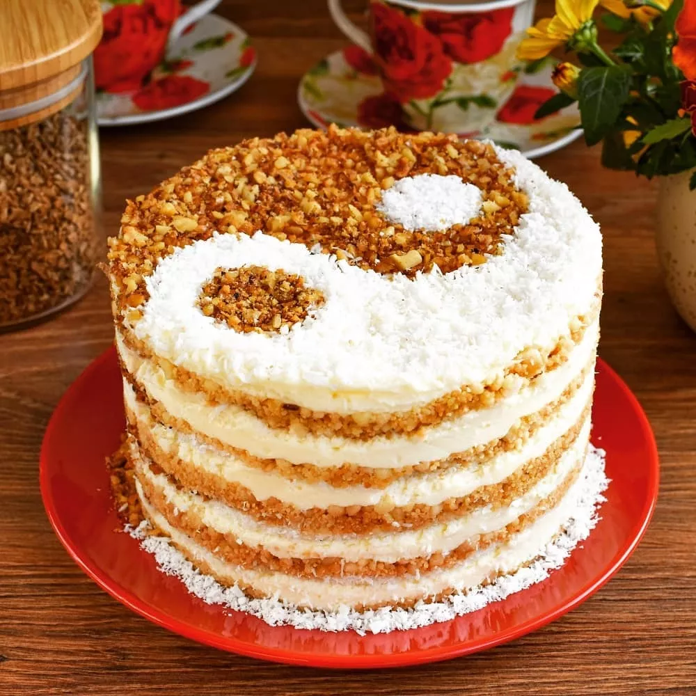 Cake "Cream"a recipe with a childhood flavor