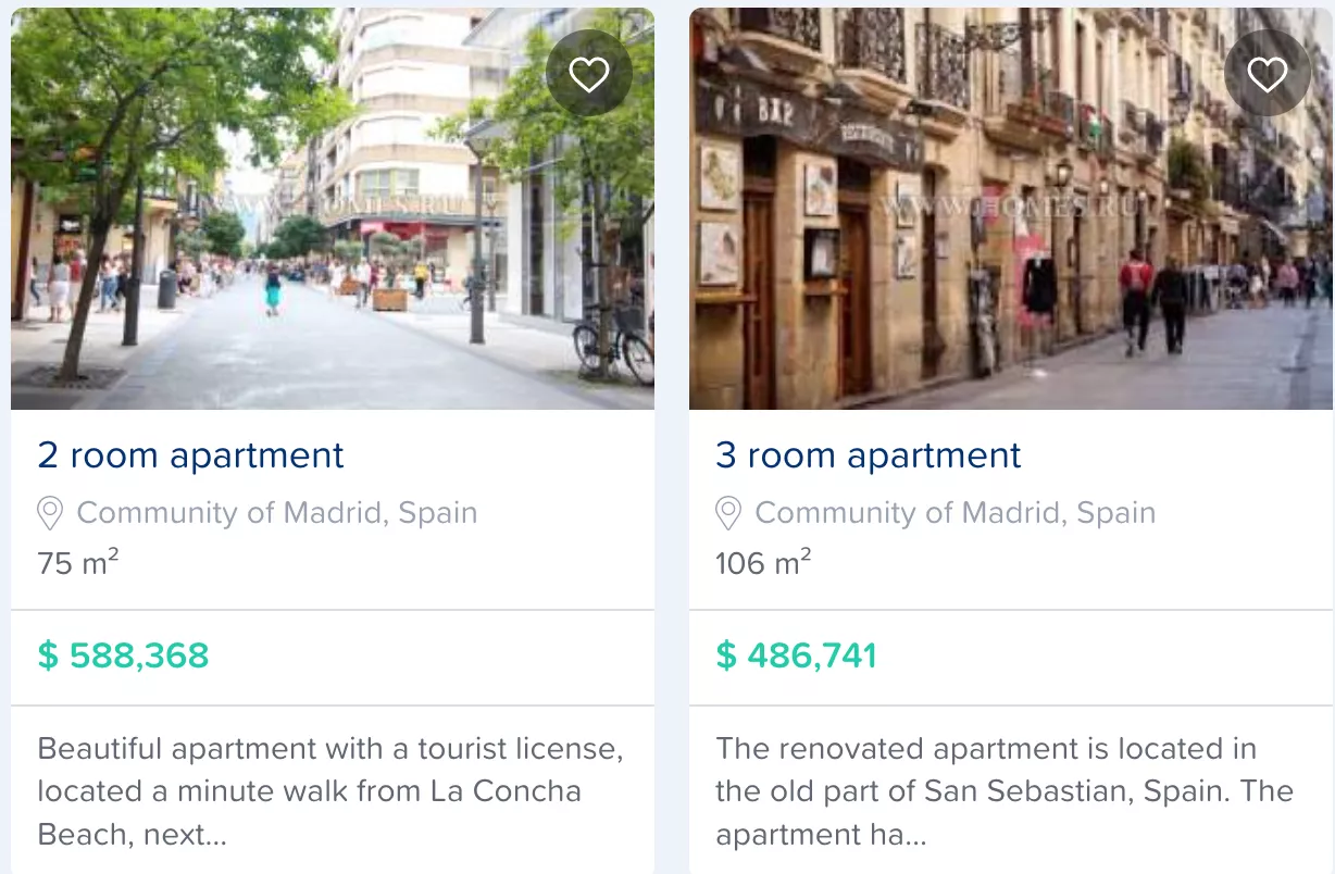 Варианты квартир в Испании 
