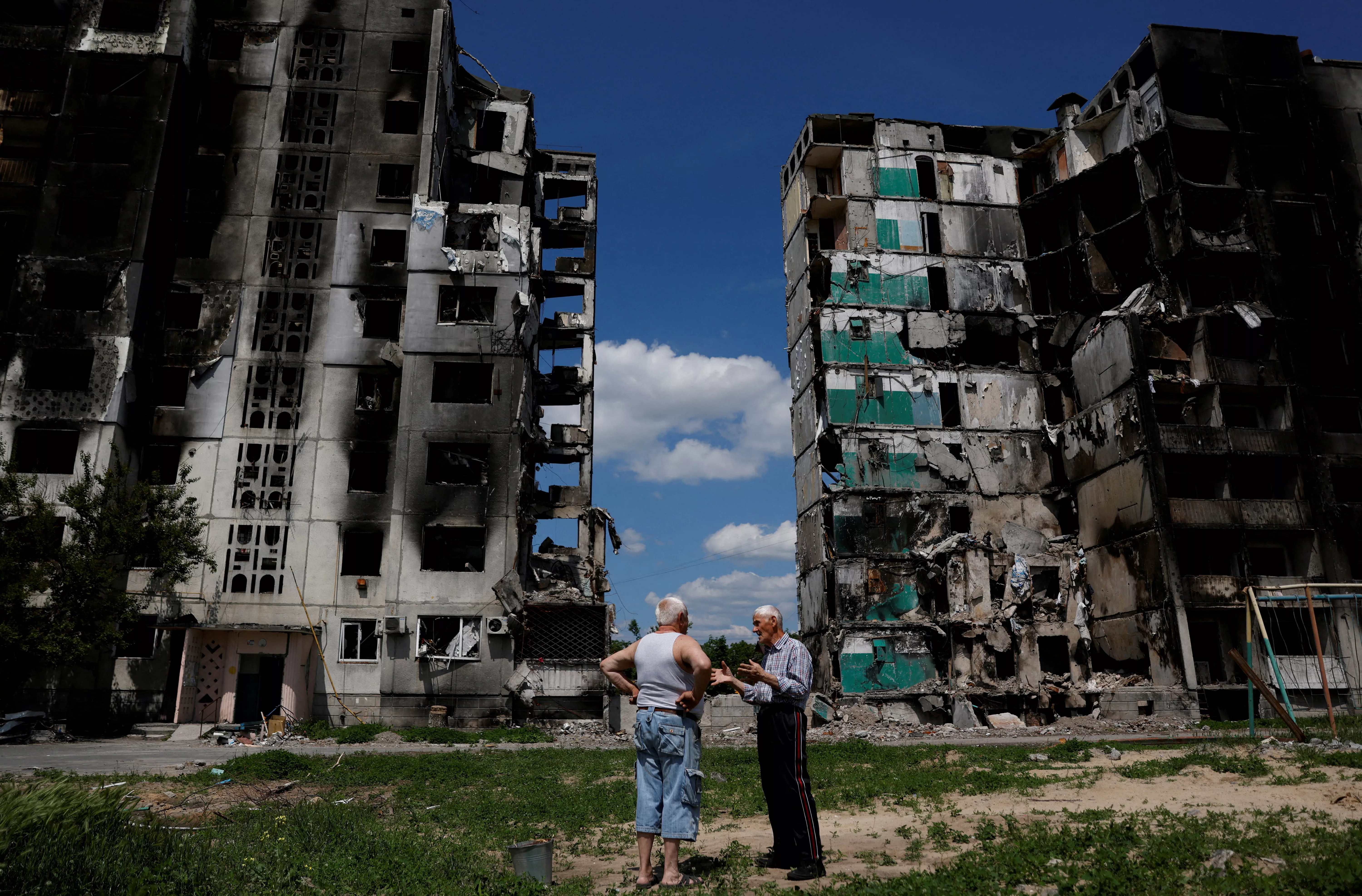 Понівечена війною Бородянка, Київська область. Фото: Reuters