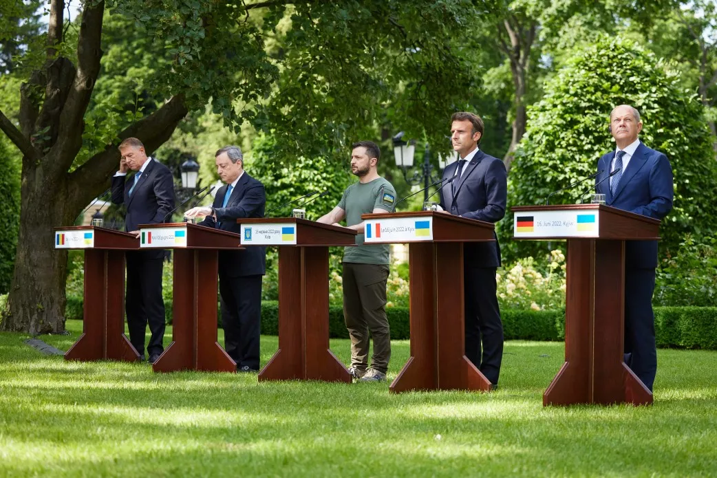 Европейские лидеры заявили о своей поддержке немедленного предоставления Украине статуса кандидата на членство в Евросоюз