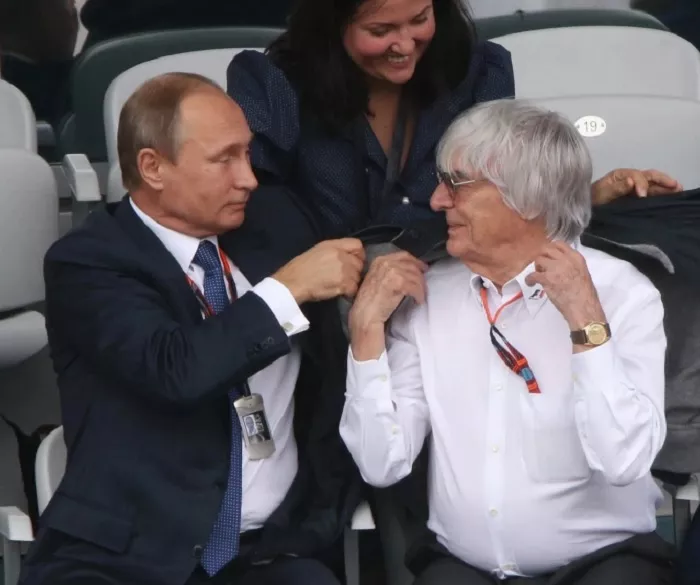 Путин и Экклстоун на этапе Формулы-1