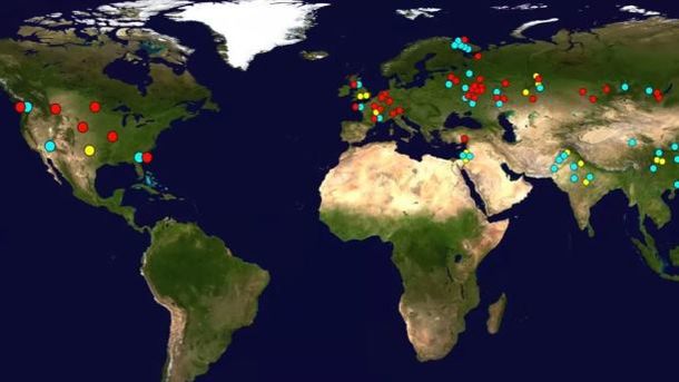 Карта ядерної зброї. Фото: скріншот