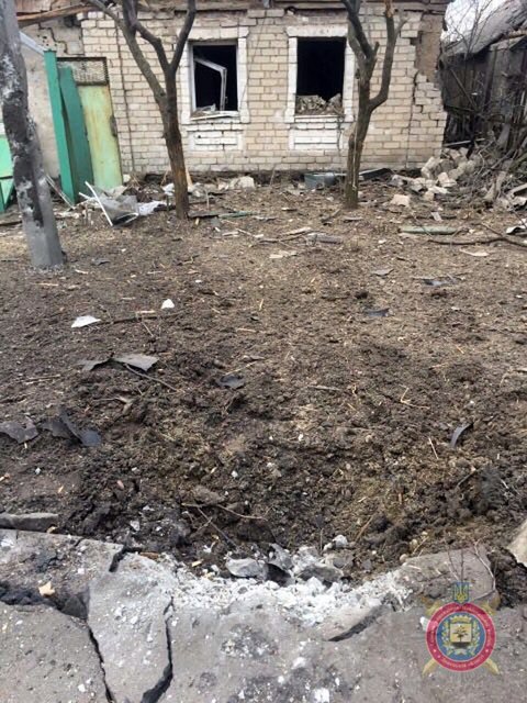 Боевики обстреляли Авдеевку. Фото: полиция