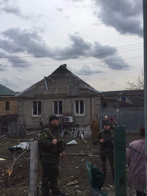 Авдеевка пережила очередной обстрел боевиков. Фото: полиция