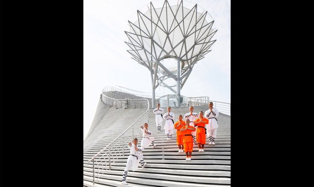 В Китае появился храм летающих монахов, фото Mailītis Architects