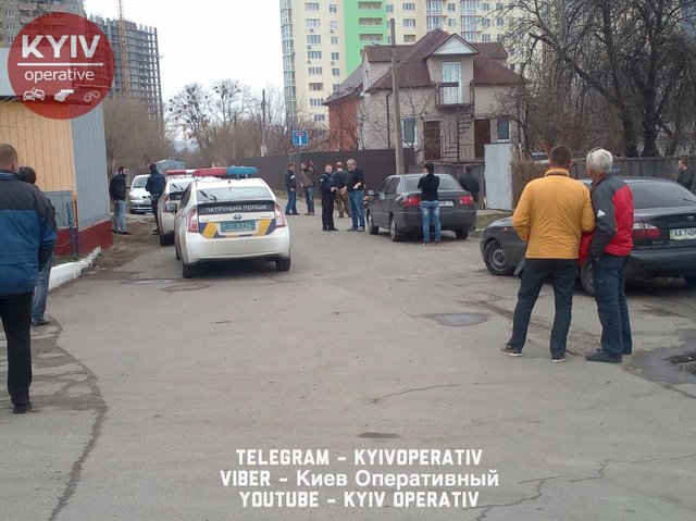 На месте происшествия. Фото: facebook.com/KyivOperativ