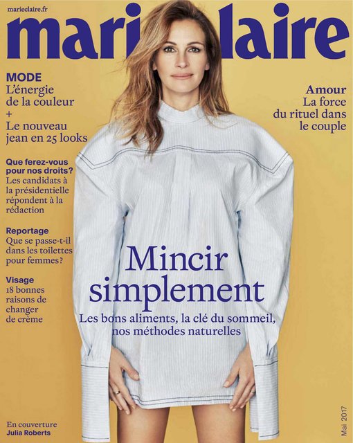 Джулия Робертс снялась для обложки майского Marie Claire France