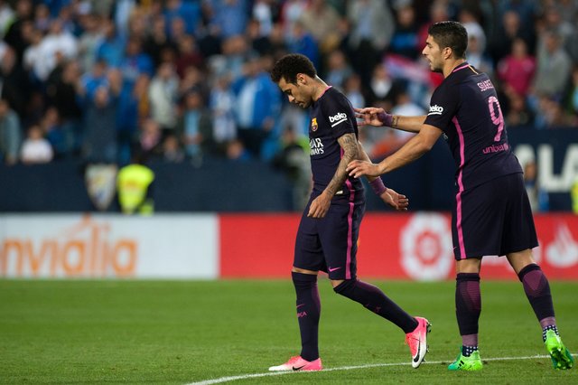 "Малага" – "Барселона" – 2:0. Фото AFP