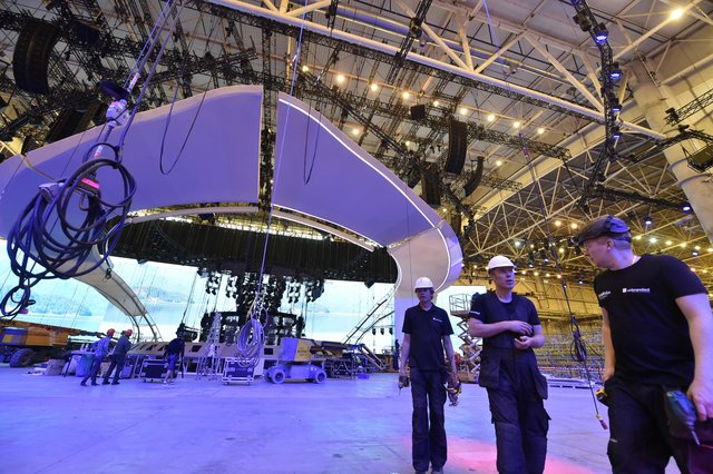 Киев готовится к Евровидению. Фото: AFP