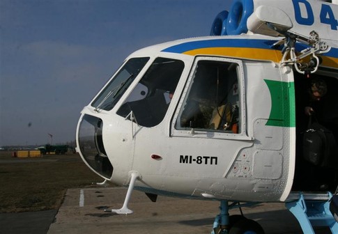 В районе острова Змеиный пограничный вертолет упал в Черное море, фото А.Лесик