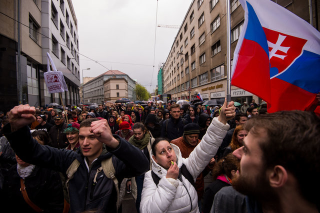 <p>Мітинг у Братиславі. Фото: AFP</p>