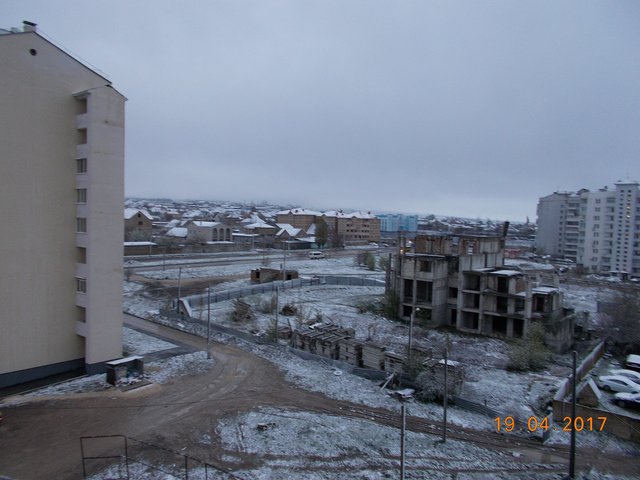 В Крыму выпал снег. Фото: соцсети
