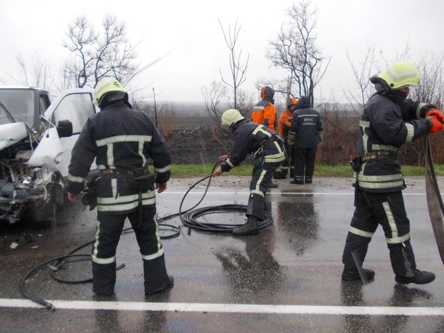 Авария в Запорожской области. Фото: ГСЧС