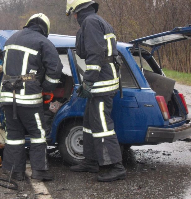 Авария в Запорожской области. Фото: ГСЧС