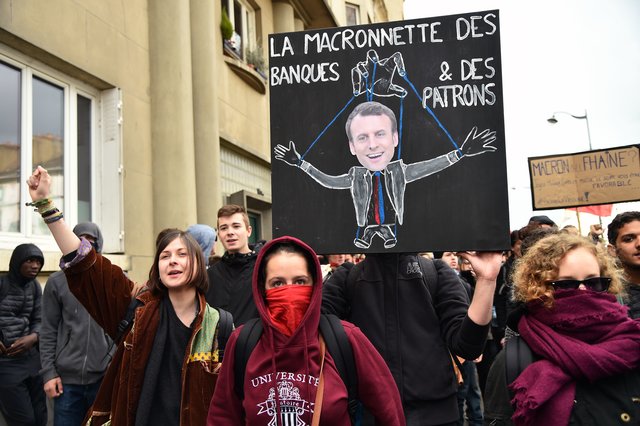 Франция, Париж, протест против Ле Пен и Маркона. Фото: AFP