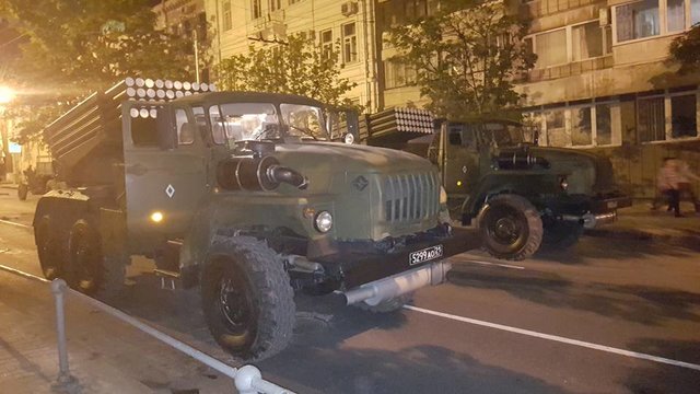 Россияне показали военную технику. Фото: соцсети