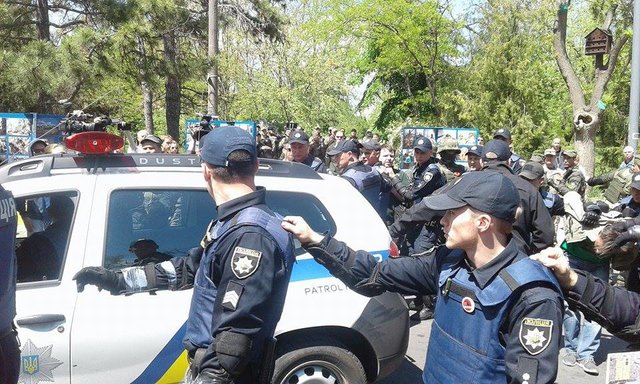 В Одессе произошли потасовки. Фото: Ю. Те