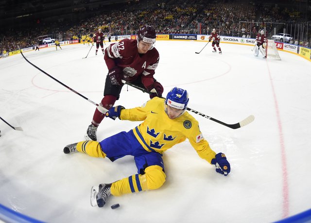 Швеция – Латвия – 2:0. Фото AFP