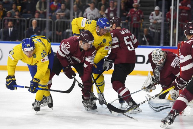 Швеция – Латвия – 2:0. Фото AFP