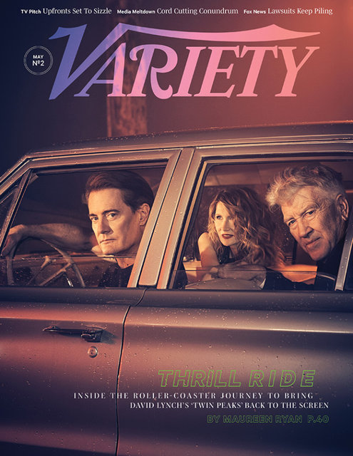 <p>Режисер і актори серіалу "Твін Пікс" прикрасили обкладинку журналу Variety</p>