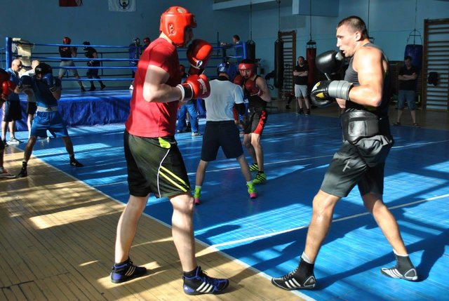 <p>Тренування українських боксерів</p>