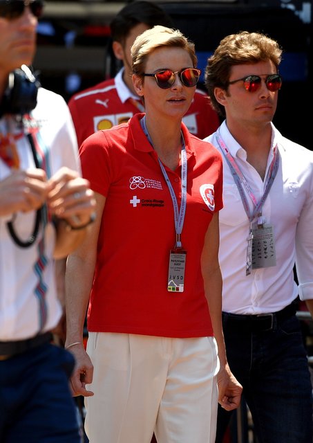Княгиня Монако Шарлин на "Формуле 1". Фото: AFP | Фото: Сергей Николаев