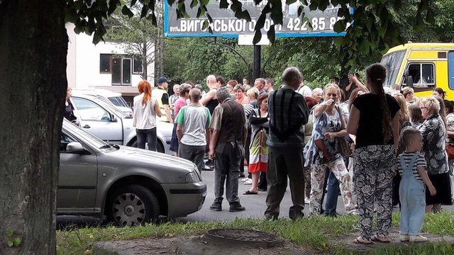 <p>Жителі Львова перекрили трасу. Фото: І.Зінкевич</p>