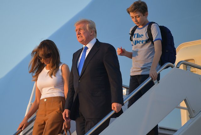 Семейство Трампов. Фото: AFP