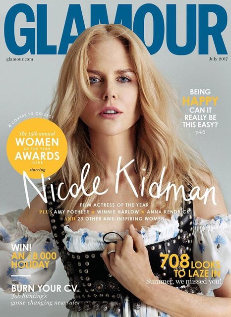 <p>Ніколь Кідман знялась для журналу Glamour</p>